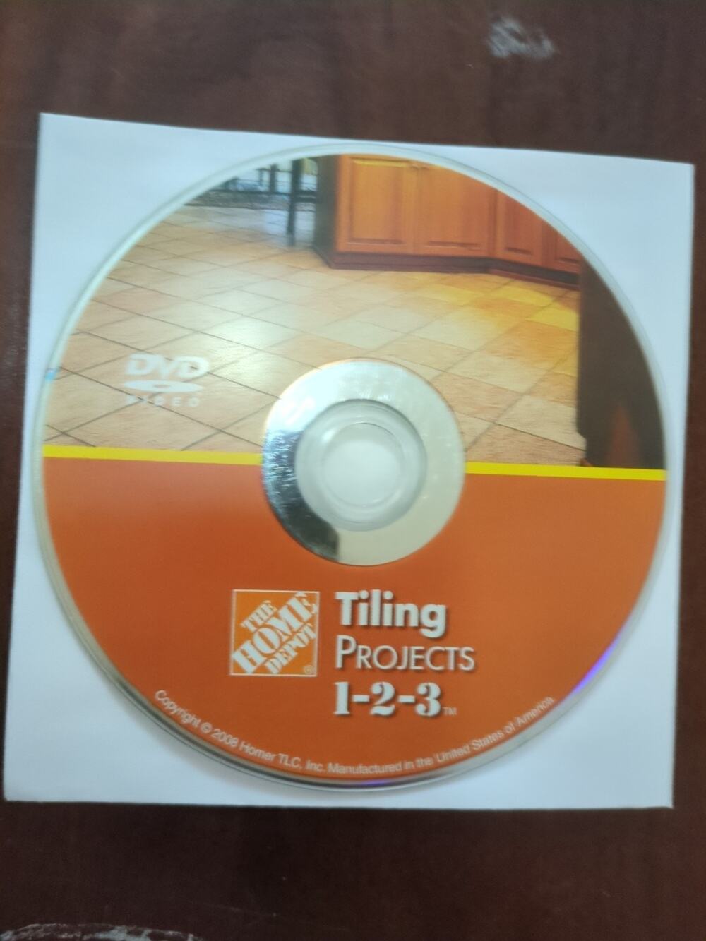 The Home Depot - tiling projects 1- 2- 3 dvd disc only